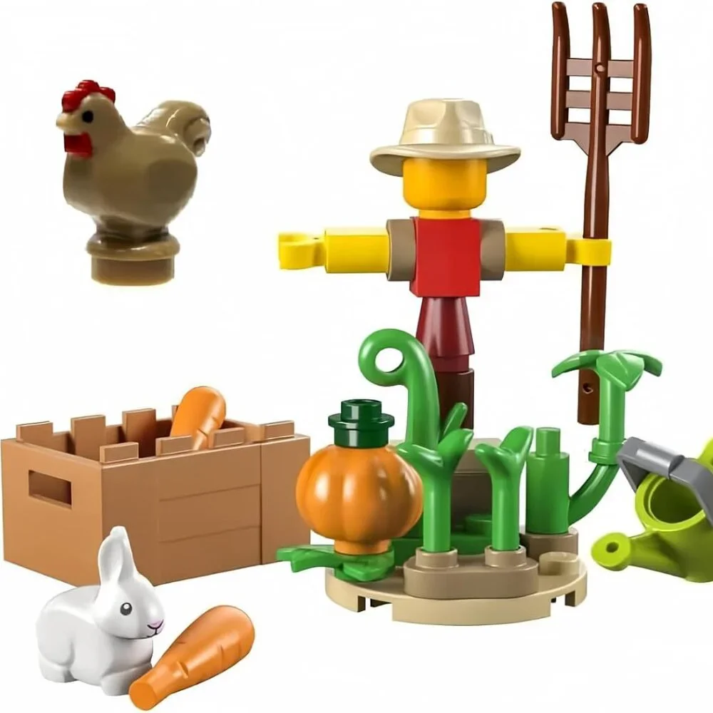 NEW Lego City Farm Garden Scarecrow Polybag Set 30590 Chicken Minifigures Brand
